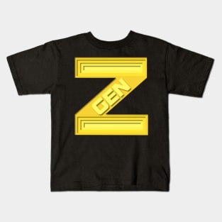 Young and yellow Generation Z Kids T-Shirt